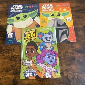 Star Wars The Mandalorian (2) Stickertivity 1 Coloring Book Lot of 3  Books New